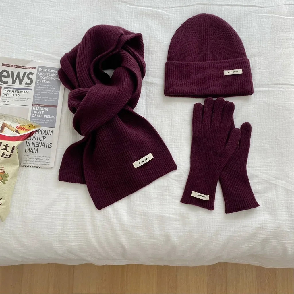 DRAVEN — 2025 Women’s Winter Set – Warm Hat & Scarf Combo