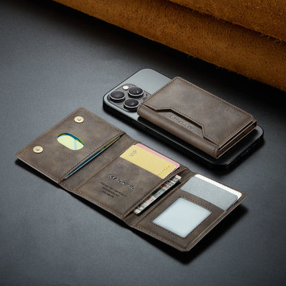 Magnetic Leather Wallet Premium Foldable Mini Design – Elegant Men's Accessory | Accessorio Uomo Elegante