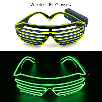 Wireless LED Glow Sunglasses – Carnival Party Style