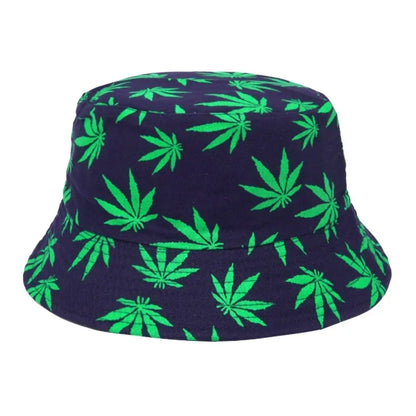 Weed Print Bucket Hat – Unisex Summer Streetwear