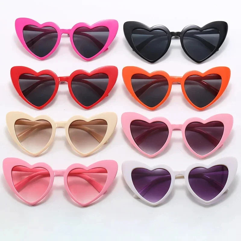DRAVEN — Retro Heart Sunglasses – Oversized Love Frame UV400 Eyewear