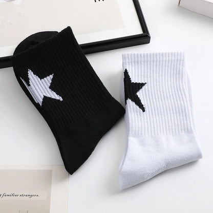 Star Pattern Ankle Socks – Unisex Street Sport Style