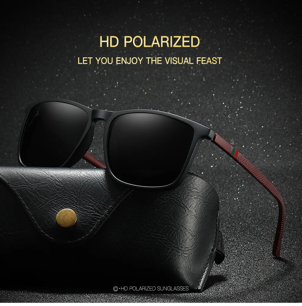 DRAVEN — Polarized Sport Sunglasses – Lightweight Square Frame