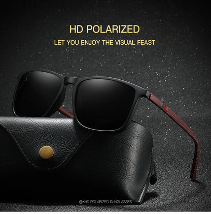 Polarized Sport Sunglasses – Lightweight Square Frame – Elegant Men's Accessory | Accessorio Uomo Elegante