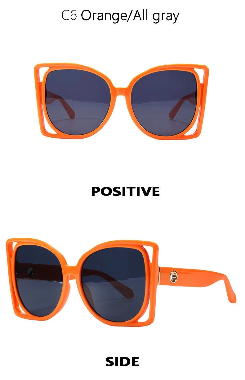 Oversized Square Sunglasses – Leopard Gradient Design – Elegant Men's Accessory | Accessorio Uomo Elegante