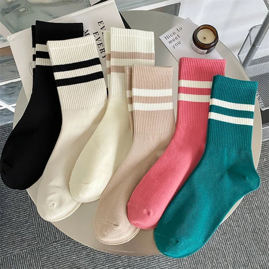 DRAVEN — Candy Color Crew Socks – Women’s Japanese Preppy Style — Socks | DRAVEN