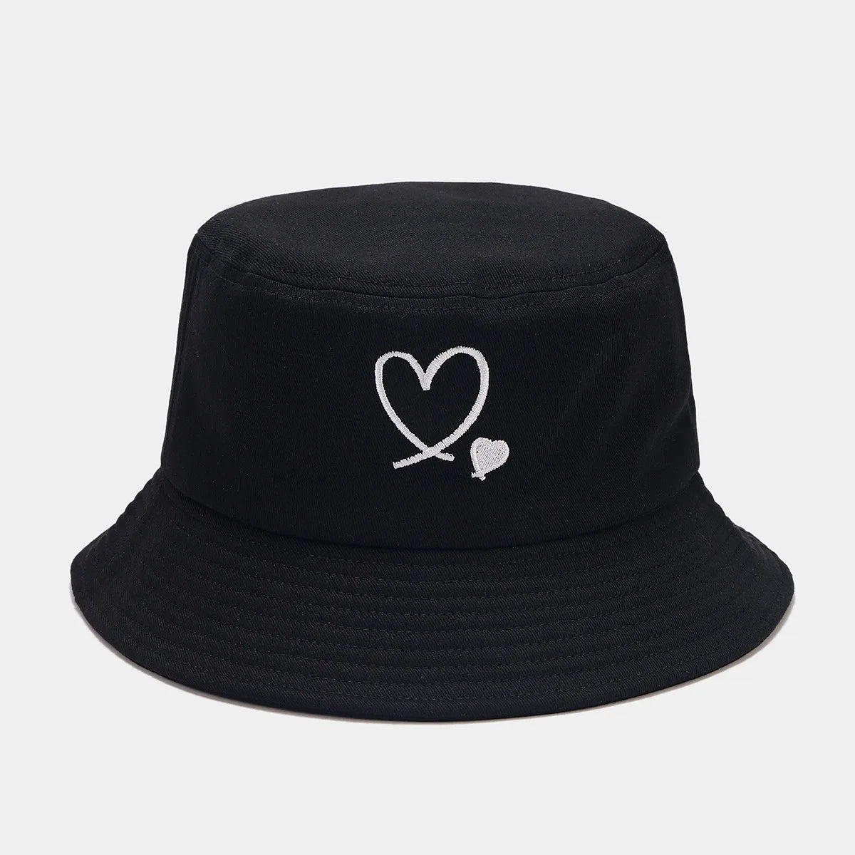 DRAVEN — Love Embroidered Bucket Hat – Unisex Summer Street Style