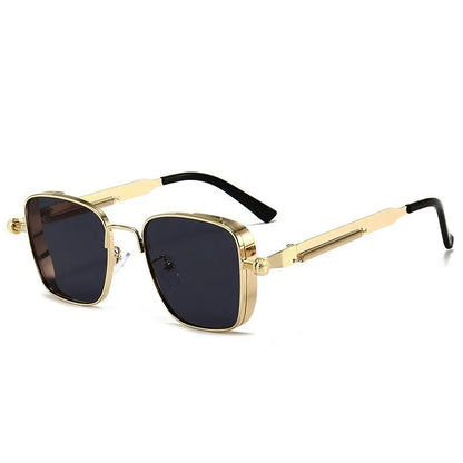 Polarized Metal Sunglasses – High-End Punk Style – Elegant Men's Accessory | Accessorio Uomo Elegante