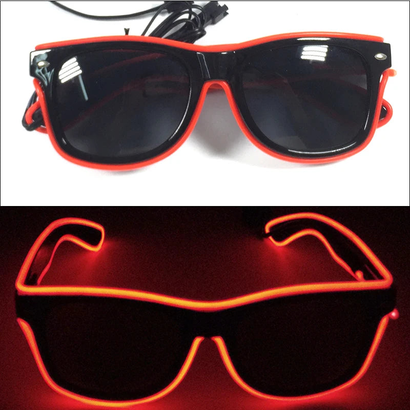 DRAVEN — Neon Glow Party Sunglasses – LED Light-Up Style