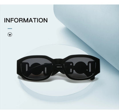 Vintage Rectangle Sunglasses – Small Frame Luxury Shades – Elegant Men's Accessory | Accessorio Uomo Elegante