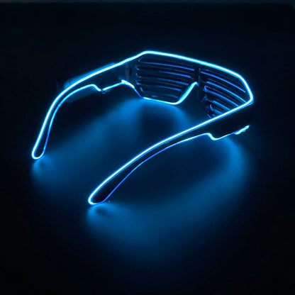 Wireless LED Glow Sunglasses – Carnival Party Style – Elegant Men's Accessory | Accessorio Uomo Elegante