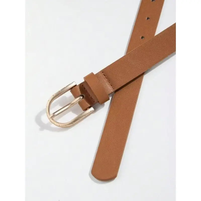 DRAVEN — Women's Glossy Belt Casual Versatile Basic Style