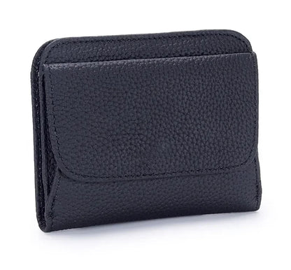 Genuine Leather Wallet Women 2025 Folding Small Design – Elegant Men's Accessory | Accessorio Uomo Elegante