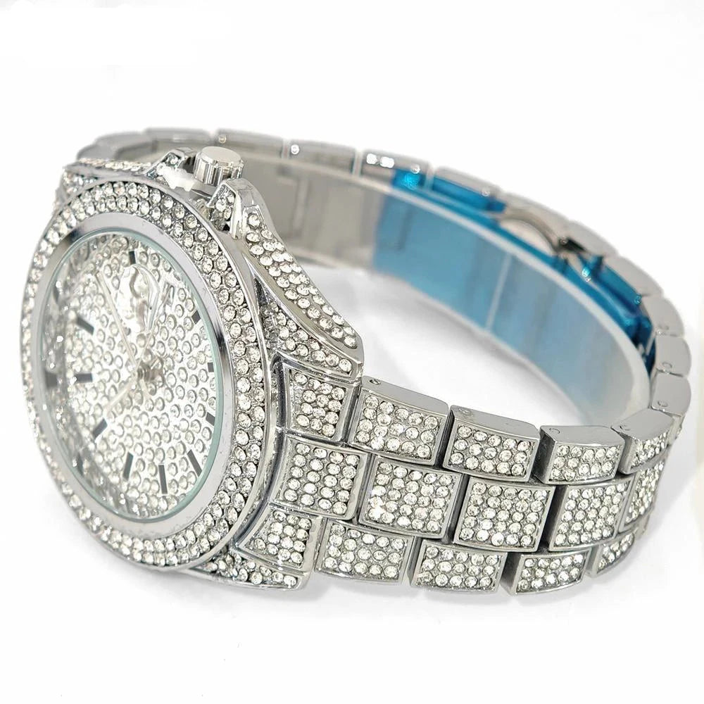 DRAVEN — Frost Legend – Men’s Ice Steel Precision Watch with Calendar