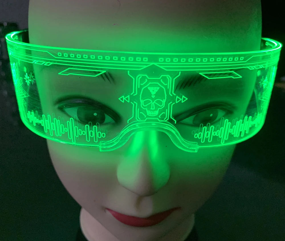 DRAVEN — LED Luminous Sunglasses – Futuristic Glow Party Eyewear