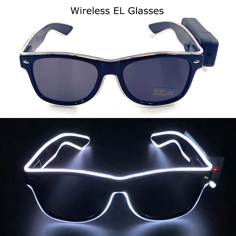 DRAVEN — Wireless LED Glow Sunglasses – Carnival Party Style