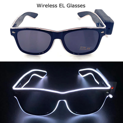 Wireless LED Glow Sunglasses – Carnival Party Style
