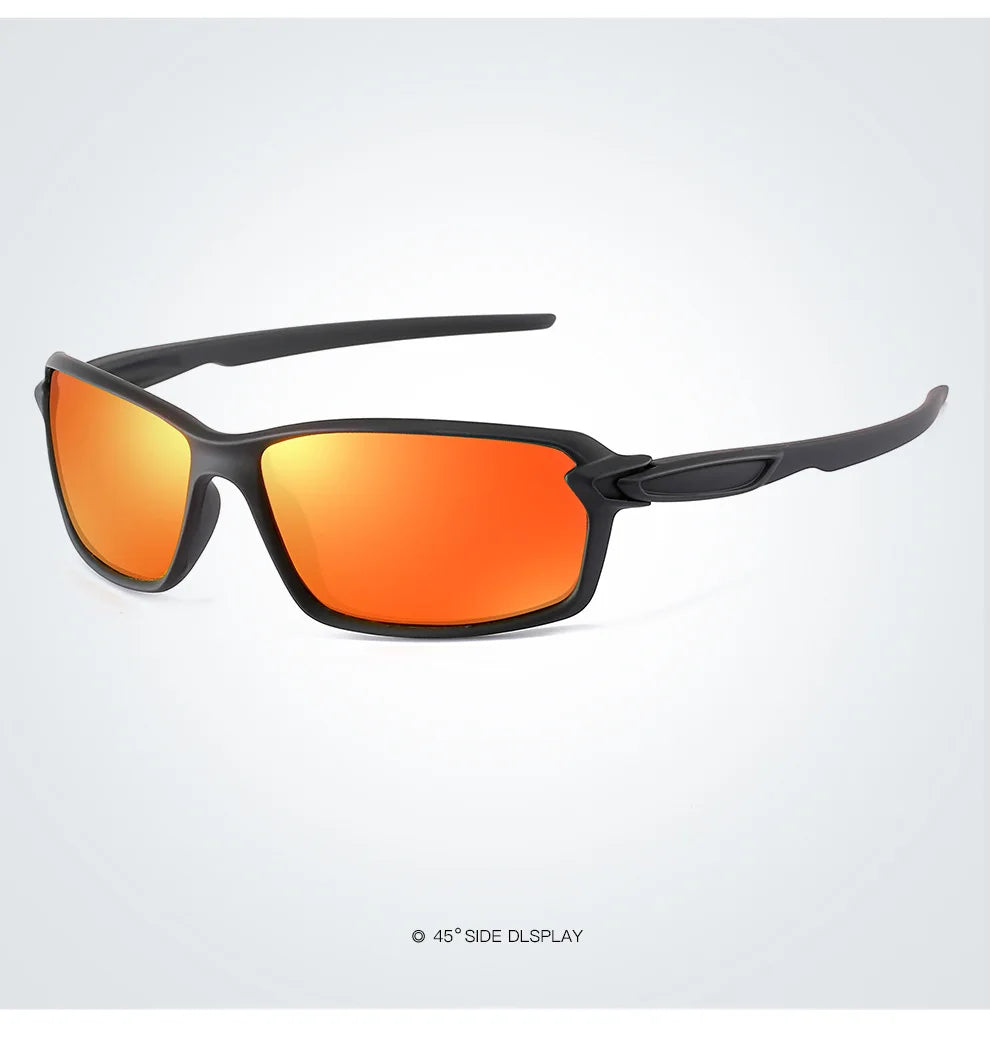 Polarized Sport Sunglasses – Iridescent Windproof Design – Elegant Men's Accessory | Accessorio Uomo Elegante