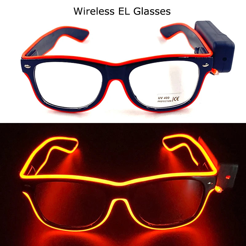 DRAVEN — Wireless LED Glow Sunglasses – Carnival Party Style