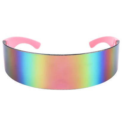 Futuristic Tech Sunglasses – Y2K Visor Style – Elegant Men's Accessory | Accessorio Uomo Elegante