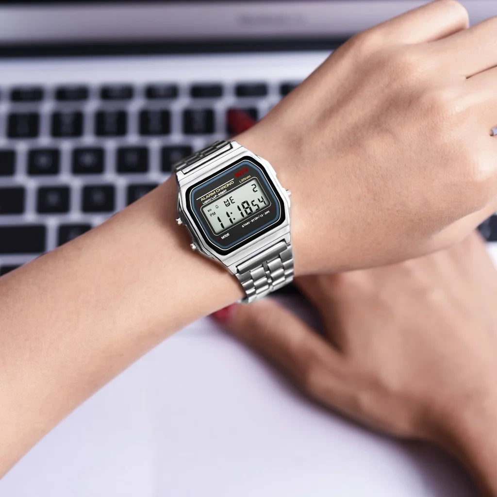 DRAVEN — Neo Pulse – 2025 Unisex Digital LED Watch in Gold Finish