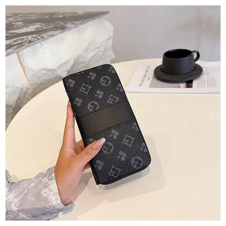 DRAVEN — Long Wallet Women 2025 Fashion Print Zipper Design