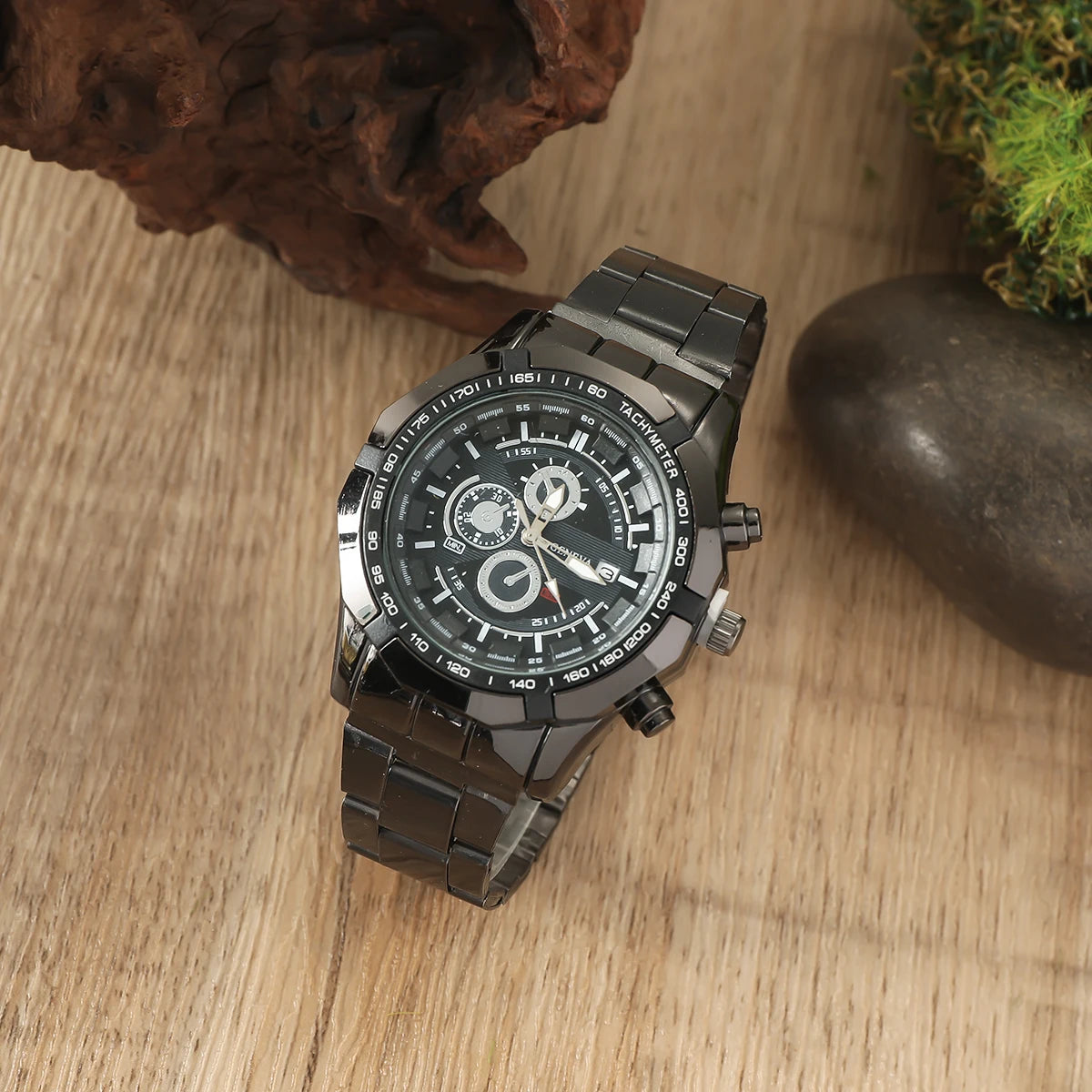 Modern Edge – Men’s Steel Strap Watch Gift Set – Elegant Men's Accessory | Accessorio Uomo Elegante