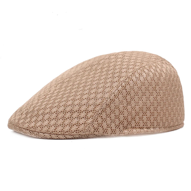 DRAVEN — 2025 Summer Mesh Beret Hat – Unisex Breathable Newsboy Style Cap