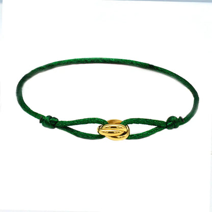 Unisex Rope Bracelet with Metal Buckle