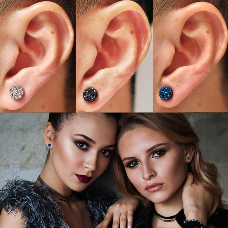 Germanium Magnetic Acupressure Earrings – Elegant Men's Accessory | Accessorio Uomo Elegante