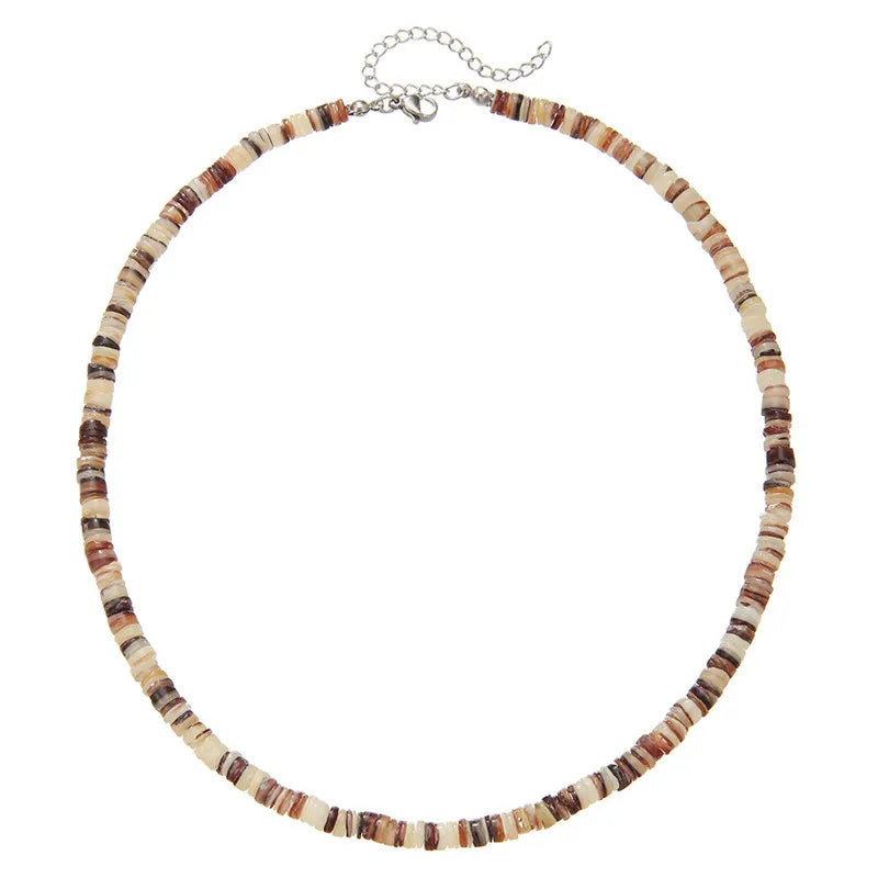 DRAVEN — Natural Stone Beaded Necklace – Vintage Geometric Pendant Jewelry for Men