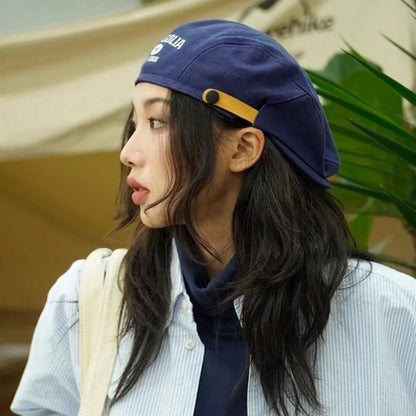 Vintage Embroidered Beret – Classic Street Newsboy Cap