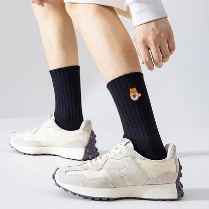 Cartoon Embroidered Socks – Unisex Harajuku Street Style