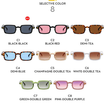 Luxury Rectangle Sunglasses – Vintage Designer Style – Elegant Men's Accessory | Accessorio Uomo Elegante