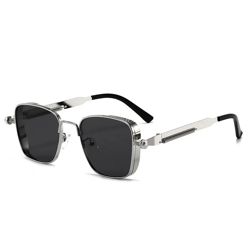 Polarized Metal Sunglasses – High-End Punk Style – Elegant Men's Accessory | Accessorio Uomo Elegante