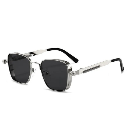 Polarized Metal Sunglasses – High-End Punk Style – Elegant Men's Accessory | Accessorio Uomo Elegante