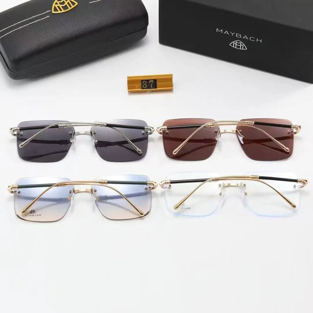 Frameless Luxury Sunglasses – High-End Car Style – Elegant Men's Accessory | Accessorio Uomo Elegante