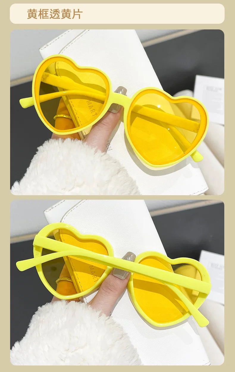 Heart Cat Eye Sunglasses – Retro Love Frame UV400 Shades – Elegant Men's Accessory | Accessorio Uomo Elegante