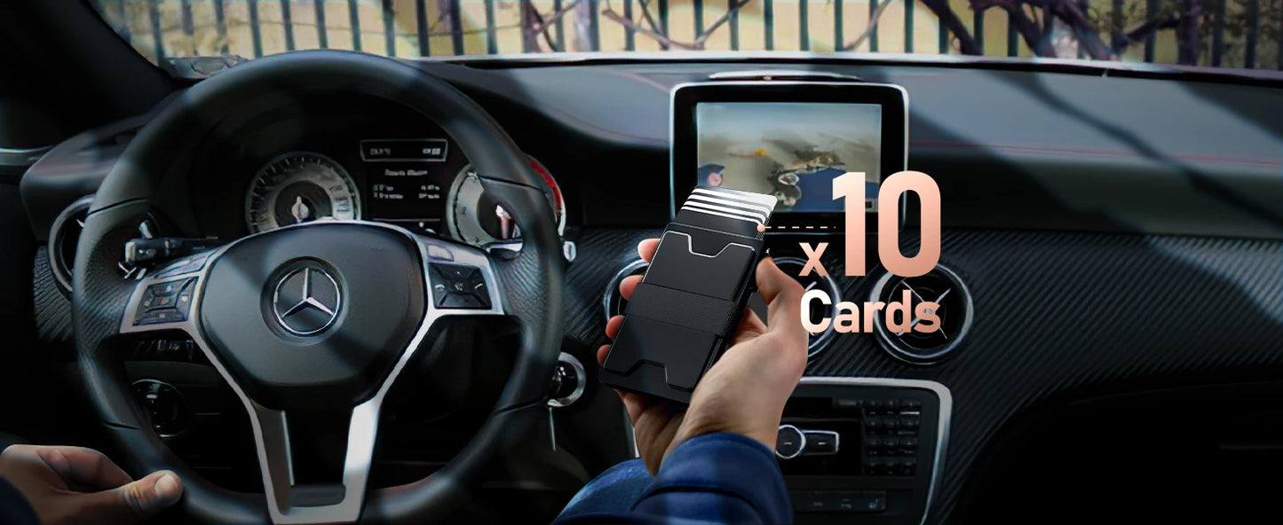 DRAVEN — Metal Pop Up Wallet Men RFID Slim Card Holder