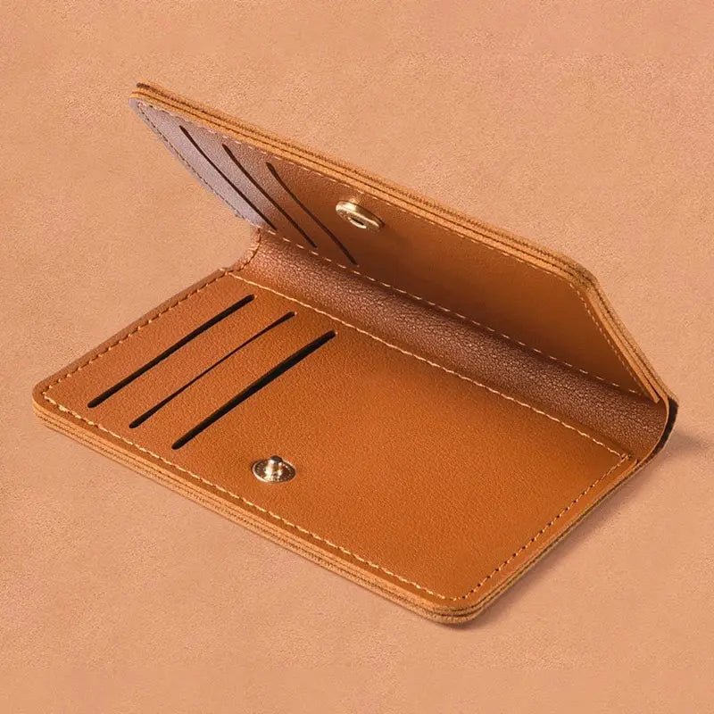 DRAVEN — Classic PU Leather Wallet Unisex Short Slim Design