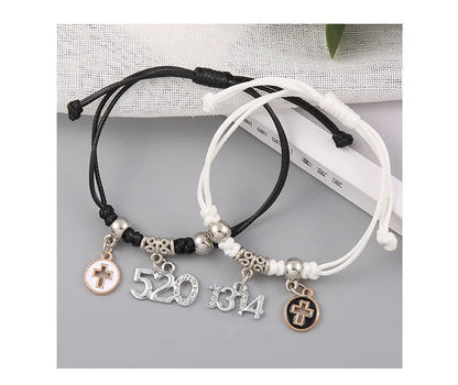 Star Charm Couple Rope Bracelets – Elegant Men's Accessory | Accessorio Uomo Elegante