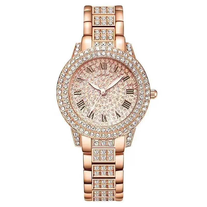 DRAVEN — Golden Muse – Women’s Gold Crystal Watch in Luxury Style