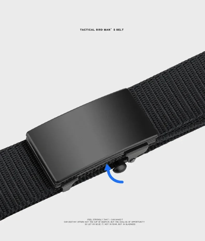 Quick Release Automatic Buckle Belt Men Outdoor Design – Elegant Men's Accessory | Accessorio Uomo Elegante