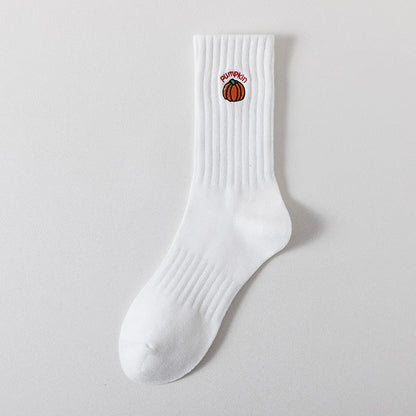 Cartoon Embroidered Socks – Unisex Harajuku Street Style