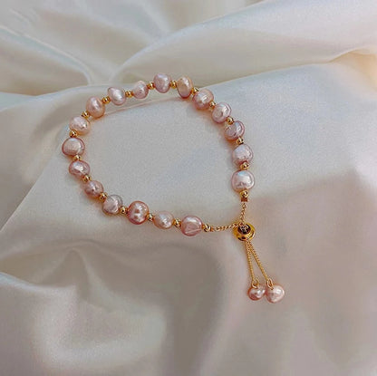 Baroque Pearl Beaded Bracelet – Elegant Men's Accessory | Accessorio Uomo Elegante