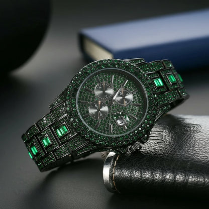 Crimson Ice – Men’s Red Steel Luxury Watch 2025 Edition – Elegant Men's Accessory | Accessorio Uomo Elegante