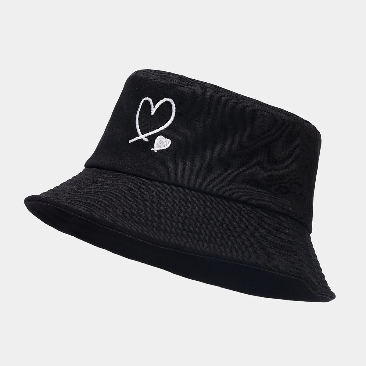 DRAVEN — Love Embroidered Bucket Hat – Unisex Summer Street Style