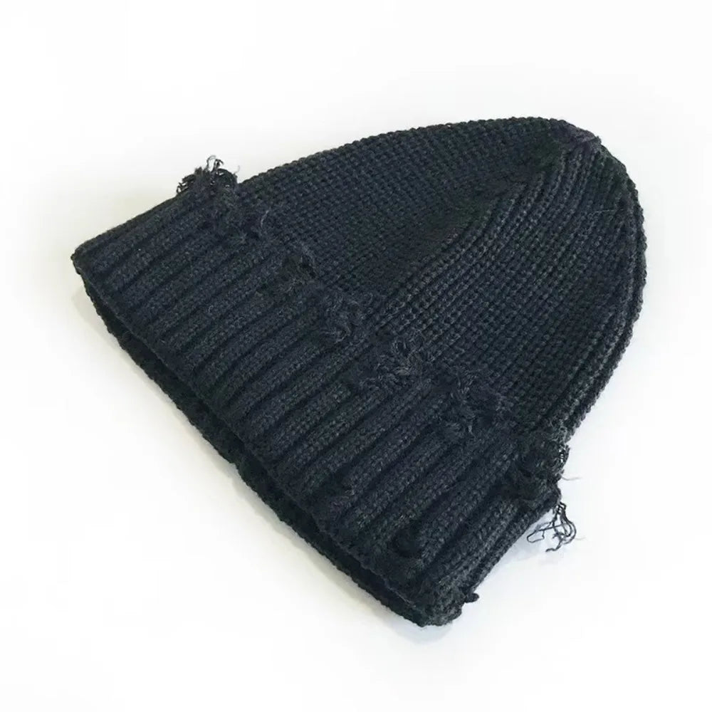 DRAVEN — Broken Brim Knit Beanie – Unisex  Winter Style