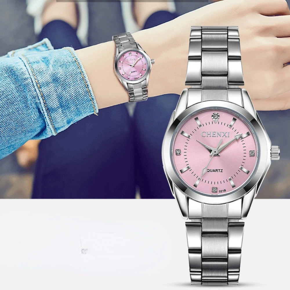 DRAVEN — Women’s Luxury Steel Watch – Luminous Quartz & Elegant Design