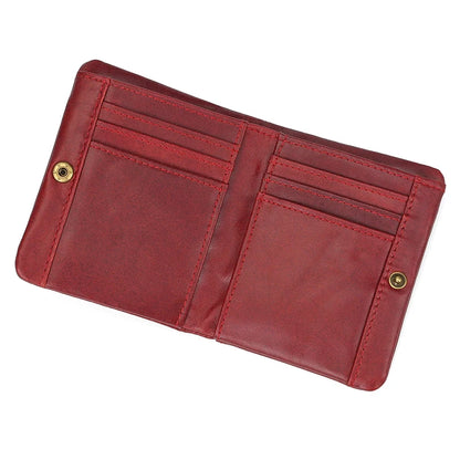 Genuine Leather Short Wallet Men Soft Card Holder